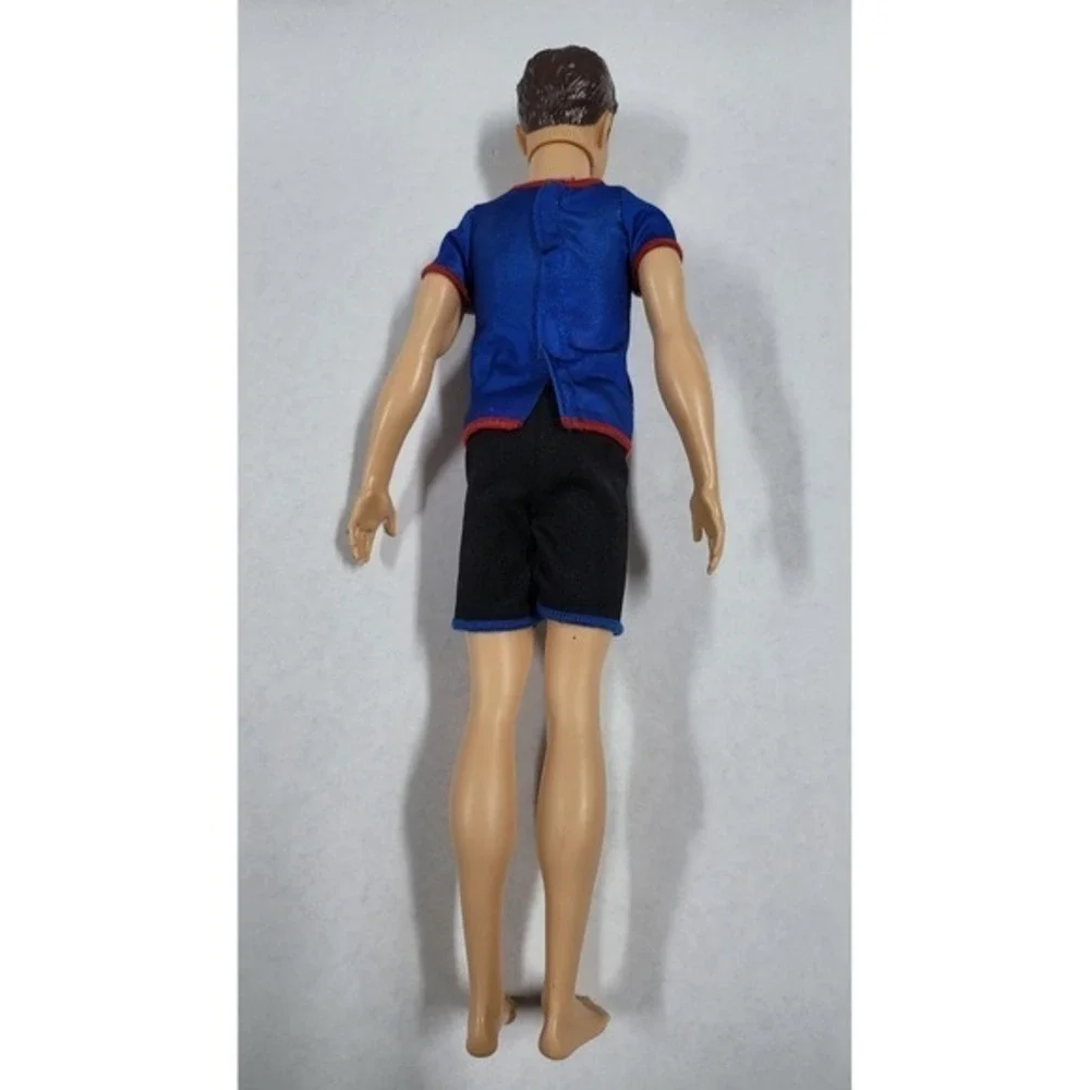 Ken Doll Soccer Player Outfit Blue Jersey Shorts Number 10 Fashion Doll